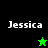 Four display the name "Jessica" with a green star and black star icon changing positions