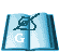 Animated sequence of a blue open book with a pen drawing a line, displaying letters G, O, M, A, 2, and 'BONNIE' across frames.