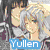 Six anime-style character portraits arranged in a , each with a name label below