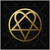 Two side-by-side animated frames of a circular geometric symbol with interlocking lines on dark and light backgrounds.