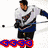 Animated sequence showing a hockey player, three people in suits, and a person with text overlays.