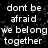 Pixelated text on a black background with scattered white noise dots, displaying four lines of lowercase letters and a signature.