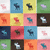 24 distinct square icons arranged in a layout, each featuring a stylized character with varying colors and poses against solid backgrounds
