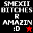 Four display text "SMEXII BITCHES R AMAZIN :D" with a star symbol, varying background colors and star color between