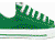 Green sneaker icon with white sole, heart symbol, and 'I COD - VERSE' text on white background.