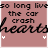 A static image with repeated text and heart symbols on a pink background, featuring white pixel dots that change position across observations.