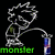Pixelated character with spiky hair holding a syringe, green text below on black background.