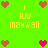 Pixelated green background with yellow text and brown/pink heart icons arranged in a pattern