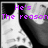 A black-and-white X-ray image of a person's face with purple text reading "He's The reason For teardrop on my Guitar" overlaid in four segments.