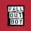 A 4-frame contact sheet of a Fall Out Boy-themed animated buddy icon with red background, text blocks, and band member photos in the lower half.