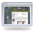 Pixelated icon depicts a computer monitor showing a webpage with dark sidebar, green header band, and white content area containing abstract shapes.