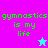 A 4-frame animated contact sheet showing a pixelated gymnastics-themed icon with alternating background colors and star symbols, each frame displaying the text "gymnastics is my life" in green block letters.
