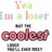 Pixelated text reads "You I'm a loser coolest" in pastel and pink hues with dark gray rectangular elements below.