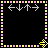 Animated contact sheet of a 5x5 grid showing sequential frames of an AIM buddy icon with pink and yellow pixel art elements on black background, including text "I Love My DOR guys And Maddie!" in some frames.