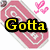 Pixelated icon with pink paperclip and hearts, yellow text 'Gotta', red background with white swoosh and 'Luv' text.
