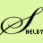 Animated contact sheet of a repeating 'S' monogram with pink accents and 'HELBY' text on light green background, showing frame-by-frame animation changes in pink highlights.