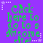 A static image with a purple background displays green pixelated text reading "Click here to go to a awesome effect..." surrounded by white and purple star-shaped decorations.