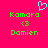 A static pixel art image with a bright pink background, displaying two identical green text blocks and one light blue heart symbol above them.