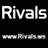 16 displays variations of a 'Rivals' logo with crossed arrows, each showing different background colors and text styles
