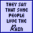25 light purple with dark blue borders, each displaying text about loving the rain and hiding tears through pixelated color changes