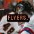 Animated sequence showing a hockey player in white jersey with red and blue trim, displaying text overlays