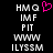 A black background displays white pixelated text in five with a pink heart symbol above the top-right , showing two identical static states