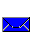 Blue envelope icon with white paper and checkered pattern, showing sequential states of opening and closing.