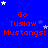Blue background with repeated red text 'Go Tuslaw Mustangs!' and scattered white stars, partially cropped on the right.