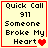 Four identical square with red borders display text 'Quick Call 911 Someone Broke My Heart' and heart symbols, each showing a different number of hearts