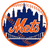 Circular orange-bordered icon with blue cityscape background and orange 'Mets' text, transitioning to include layered blue text overlays reading 'os New!', 'boys...', and 'AWESOME!!!'