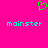 A static image with a bright pink background, featuring two identical cyan text words and one green pixelated heart symbol above them.