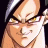 Pixelated anime-style character face with yellow eyes and brown hair on left, next to black background with white text "Anime IM" and stylized signature on right.