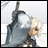 A 48x48 pixel buddy icon featuring a stylized anime character with blonde hair and blue clothing on the left, paired with "Anime IM" text in white pixelated font on black background to the right.