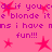 Pink background with purple text repeating 'do if you cide if you e blonde ite blonde its i have ms i have n fun!!!' and red star shapes scattered throughout.