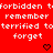 Red background with repeated white text and black symbols in pixelated style.