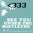 <333 love me? SEE YOU UNDER THE MISTLETOE white snowflakes on teal background, pixelated text and shapes.