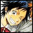 A 48x48 pixel buddy icon featuring a split composition with an anime-style character on the left and text elements on the right, displayed as part of a contact sheet.