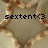 Pixelated image of a person in a bikini with text 'sextent<3' overlaid, showing a static frame with no visible animation changes.
