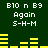 Green background with white text and yellow bar graphs displaying 'B10 n B9', 'Again', and 'S-H-M' in pixelated font.