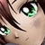 Anime-style character face with green eyes and brown hair, showing subtle expression changes across frames.