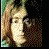six distinct images featuring The Beatles logo and individual band member portraits with pixelated textures