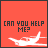 Red background with white airplane and text 'CAN YOU HELP ME?' in black, alternating between 'oh pilot' above the text and a blurred airplane motion effect.