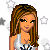 Pixel art contact sheet showing a female character in multiple poses with star background and blue text "New York Cutie".