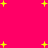 A static image with a bright pink background and scattered yellow star shapes of varying sizes.