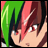 A pixelated anime-style character face with green and red hair on the left, next to a black background with white text "Anime IM" and "com" on the right.