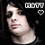Two side-by-side pixelated images of a person with dark hair, each displaying 'HATT' text above and heart symbols below.