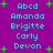 A static image with a purple background displays repeated text in cyan and green star shapes.