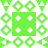 Green pixelated icon with central square containing four white crosses, surrounded by eight circular green patterns on a white background.