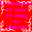 Red background with white pixelated border and repeated purple text reading 'to beautiful to look at easy to ANNOY!!!'