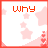 Pixelated animated sequence with red text forming 'Why can't he love me?' across six , pink stars and hearts on white background